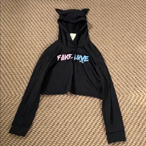 Bts Cropped hoodie